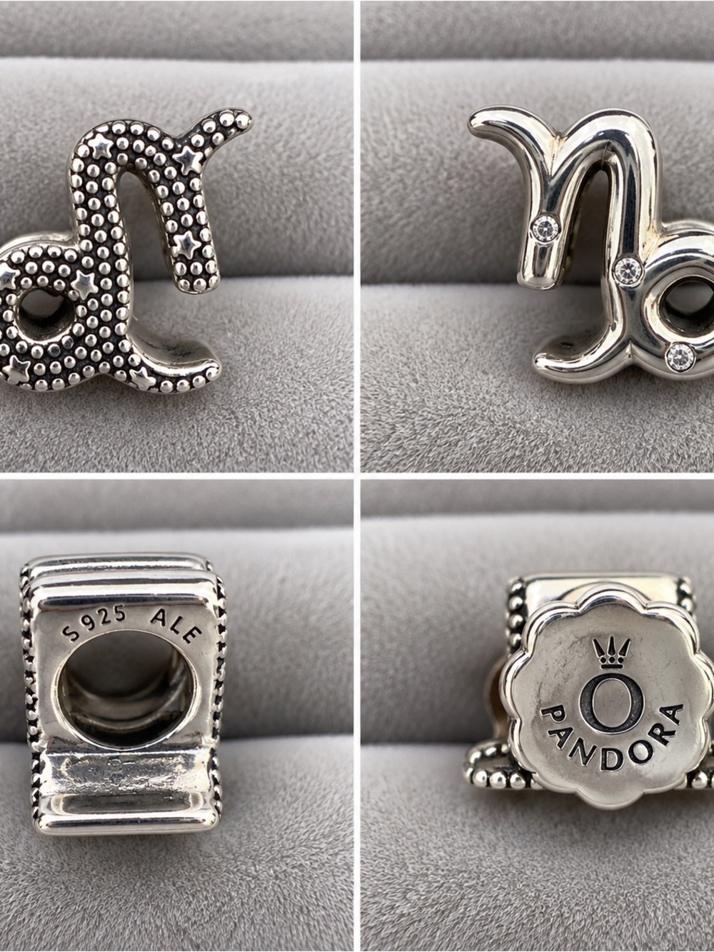 Pandora Silver Letter Zodiac Capricorn Charm - Silver